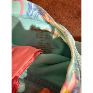 Girls Tommy Bahama Swimsuit Size 2 Aqua Pink